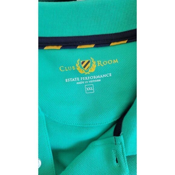 Men's XXL Club Room Estate Performance Shirt in Green - Picture 3 of 6